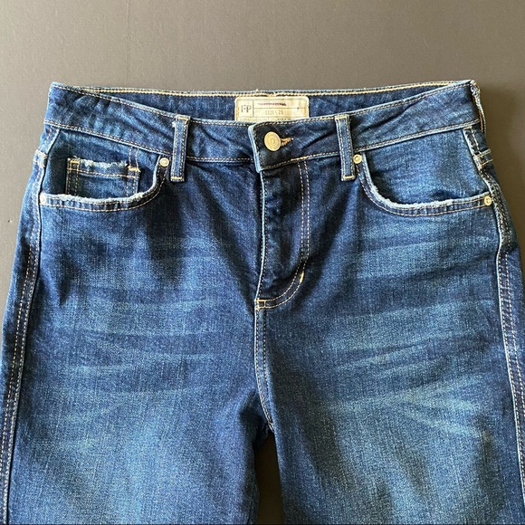 Free People Cropped Raw Hem Jeans 26 - Picture 4 of 7